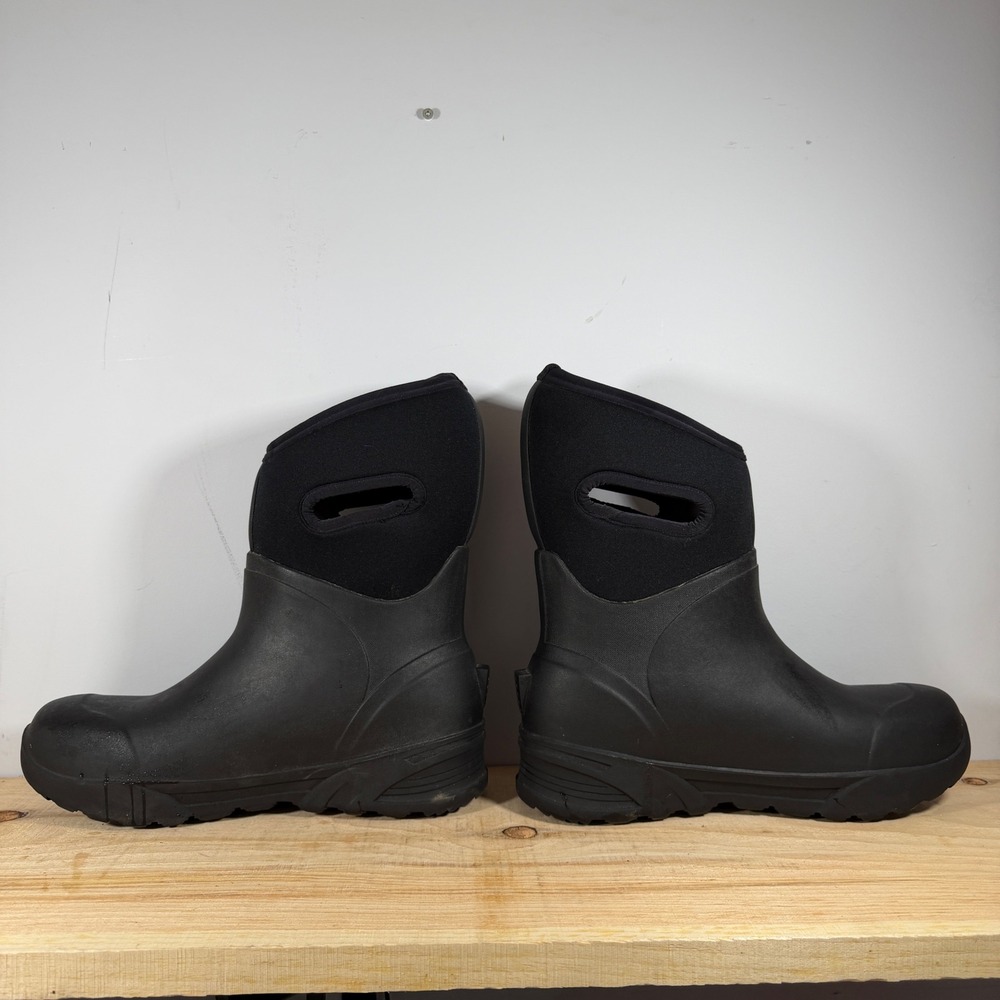 Bogs Bozeman Boots Mens Size 10 Black Mid Waterproof Insulated Winter Rain 71972 - Picture 2 of 6